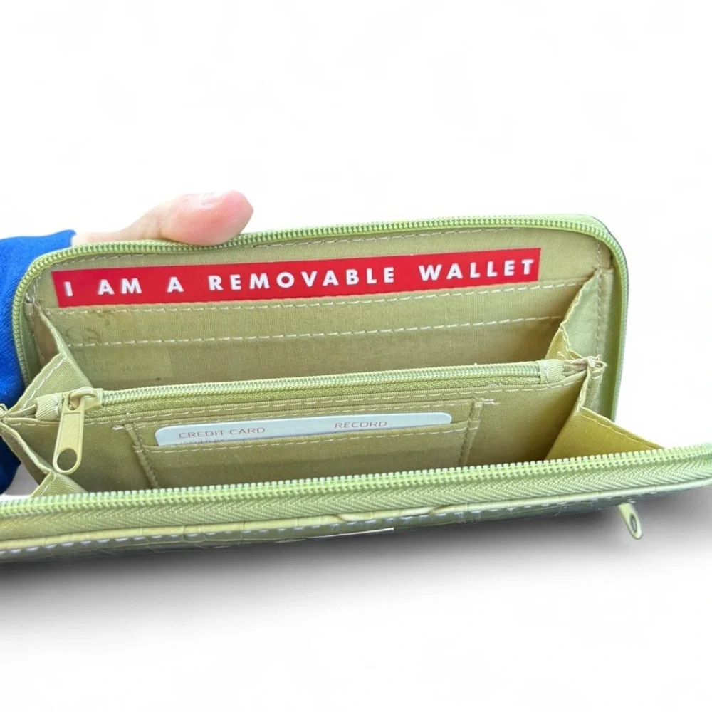 Rosetti Lime Green Crocodile Embossed Wallet